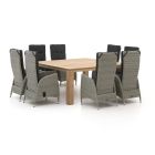 Intenso Fabrizi/ROUGH-X 170cm dining tuinset 9-delig verstelbaar