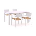 Bellagio Cino/Menzano 160cm dining tuinset 5-delig stapelbaar