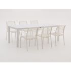 Apple Bee Hawaii/Menzano 220cm dining tuinset 7-delig stapelbaar