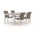 Manifesto Villongo/Fidenza 183cm dining tuinset 5-delig stapelbaar