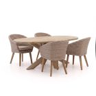 Intenso Tropea/ROUGH-Y Ellips 200cm dining tuinset 5-delig