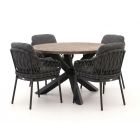 Tierra Outdoor Natal/ROUGH-Y ø120cm dining tuinset 5-delig