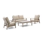 Tierra Outdoor Musone/Flip-Up stoel-bank loungeset 4-delig 4-zits verstelbaar