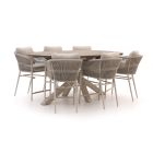 Bellagio Mineo/ROUGH-Y Ellips 240cm high dining tuinset 7-delig
