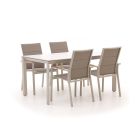 Bellagio Albinea/Sestino 160cm dining tuinset 5-delig stapelbaar