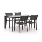 Bellagio Roma/Sestino 160cm dining tuinset 5-delig stapelbaar