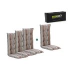 Madison tuinkussen set van 4 hoge rug