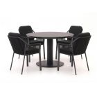 Tierra Outdoor Liv/La Fonte Ø120cm dining tuinset 5-delig stapelbaar