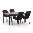 Tierra Outdoor Liv/ROUGH-S 160cm dining tuinset 5-delig stapelbaar