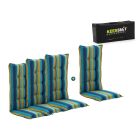 Madison tuinkussen set van 4 hoge rug