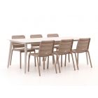 Forza Narni/Sora 220cm dining tuinset 7-delig stapelbaar