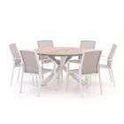 Forza Altea/ROUGH-Y ø150cm dining tuinset 7-delig stapelbaar