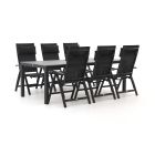 Bellagio Avenza/Fidenza 220cm dining tuinset 7-delig verstelbaar