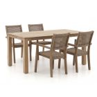 ROUGH-Batang Rope/ROUGH-X 200cm dining tuinset 5-delig stapelbaar