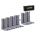 Madison tuinkussen set van 6 hoge rug