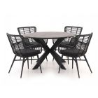 Intenso Asti/Fidenza ø126cm dining tuinset 5-delig