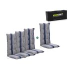 Madison tuinkussen set van 4 hoge rug