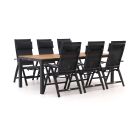 Bellagio Avenza/Fidenza 220cm dining tuinset 7-delig verstelbaar