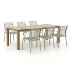Apple Bee Hawaii/ROUGH-S 220cm dining tuinset 7-delig stapelbaar