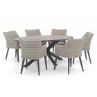 Manifesto Matese/Fidenza ovaal 180cm dining tuinset 7-delig