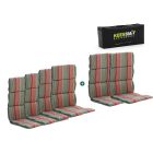 Madison Fiber hoog tuinkussen set van 6