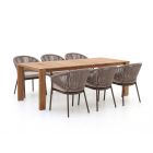 SUNS Santorini/Erice 240cm dining tuinset 7-delig