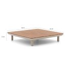 Zavelli Luminosa lounge tuintafel 122x122x25cm