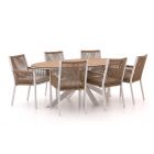 Manifesto Rivola/Fidenza 220cm ovaal dining tuinset 7-delig