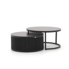 Bellagio Oriago lounge tuintafelset ø85cm(h:45cm)/ø78cm (h:36cm)