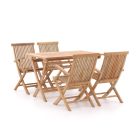 Sunyard Leeds/Preston 120cm dining tuinset 5-delig