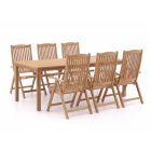 Sunyard Veronica/Liverpool 210cm dining tuinset 7-delig verstelbaar