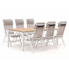 Bellagio Avenza/Linosa 240cm dining tuinset 7-delig verstelbaar