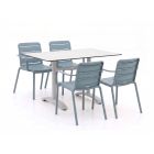 Forza Narni/Lisio 120cm dining tuinset 5-delig stapelbaar