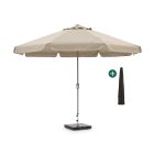 Shadowline Aruba parasol ø 350cm - Light Taupe (incl. 60 kg voet) (incl. beschermhoes)