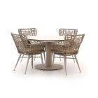 Intenso Busso/La Fonte ø 120cm dining tuinset 5-delig