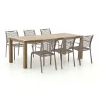 Apple Bee Hawaii/ROUGH-S 220cm dining tuinset 7-delig stapelbaar
