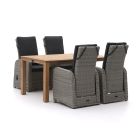 Intenso Umbria/ROUGH-S 160cm dining tuinset 5-delig verstelbaar