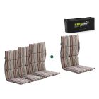 Madison Fiber hoog tuinkussen set van 4