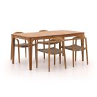 Bellagio Berbaro/Bruca 170cm dining tuinset 5-delig stapelbaar