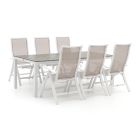 Bellagio Lugo/Fidenza 220cm dining tuinset 7-delig verstelbaar