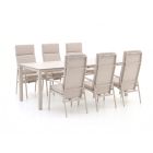 Bellagio Bondeno/Sestino 220cm dining tuinset 7-delig verstelbaar