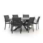 Bellagio Anzio/Fidenza ovaal 220cm dining tuinset 7-delig stapelbaar