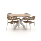 Manifesto Belpasso/Fidenza ø126cm dining tuinset 5-delig stapelbaar