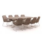 Intenso Isorella/ROUGH-Y Ellips 280cm dining tuinset 9-delig