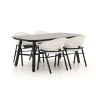 Hartman Tubb dining tuinset 185cm 5-delig verstelbaar