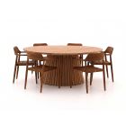 Bellagio Balba/Santa Severina ø180cm dining tuinset 7-delig stapelbaar