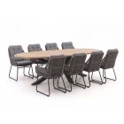 Intenso Isorella/ROUGH-Y Ellips 280cm dining tuinset 9-delig