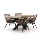 Intenso Asti/Rough-Y Ellips 200cm dining tuinset 5-delig