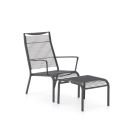 Apple Bee Hawaii lounge tuinstoel stapelbaar met voetenbank