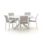 Bellagio Dranera/Ferrone ø 150cm dining tuinset 6-delig stapelbaar